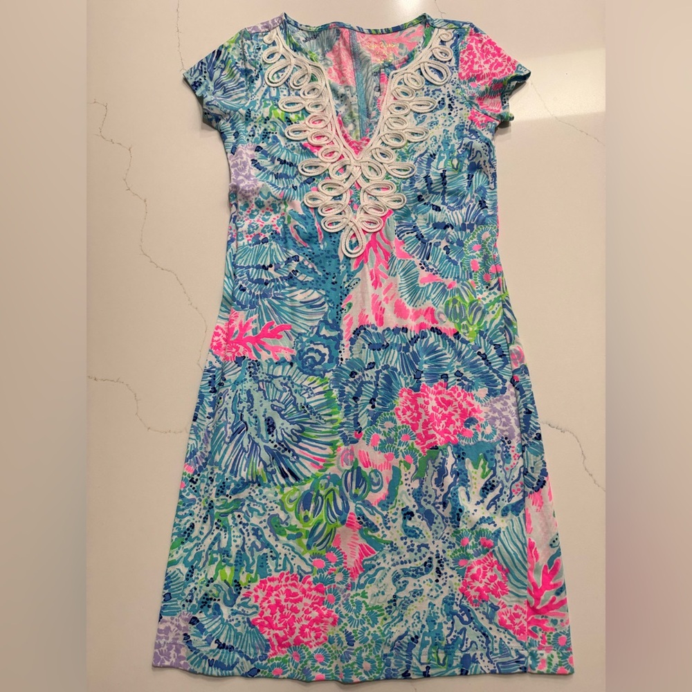 Lilly Pulitzer Pink and Blue cotton dress